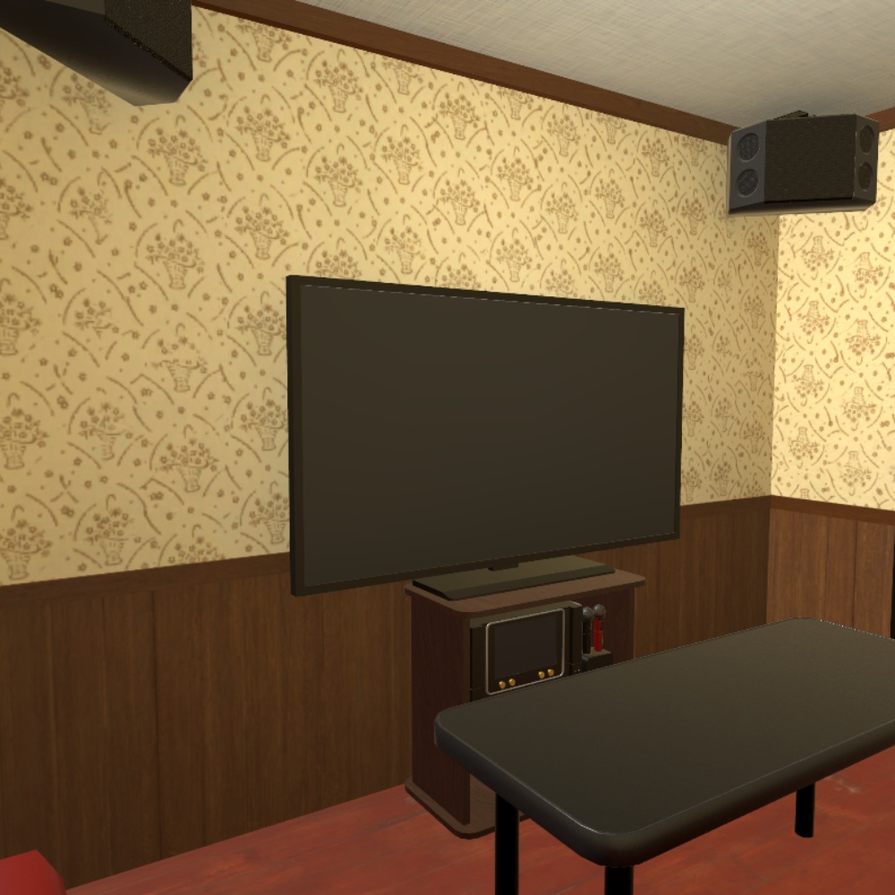 ✨️発売記念セール✨️【VRChat想定】レトロなカラオケルーム / Retro-Karaoke Room