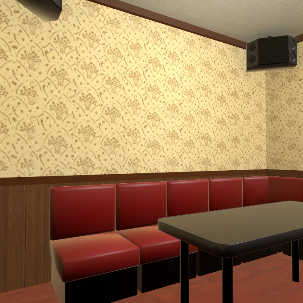 ✨️発売記念セール✨️【VRChat想定】レトロなカラオケルーム / Retro-Karaoke Room