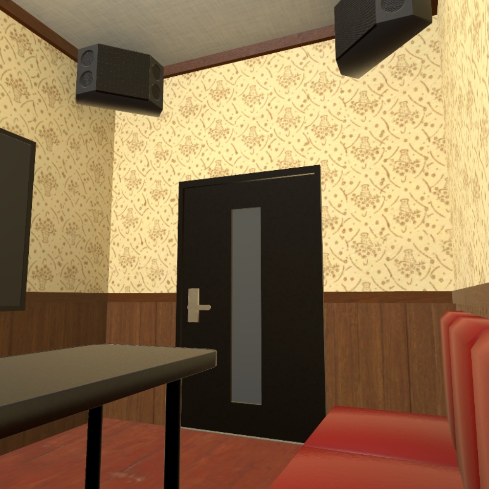 ✨️発売記念セール✨️【VRChat想定】レトロなカラオケルーム / Retro-Karaoke Room