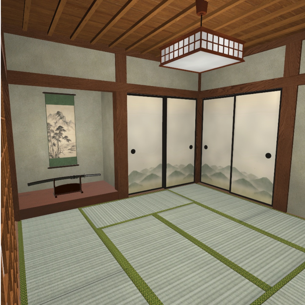 ✨️発売記念セール中✨️【VRChatワールド】静かな和室 / Quiet-Washitsu