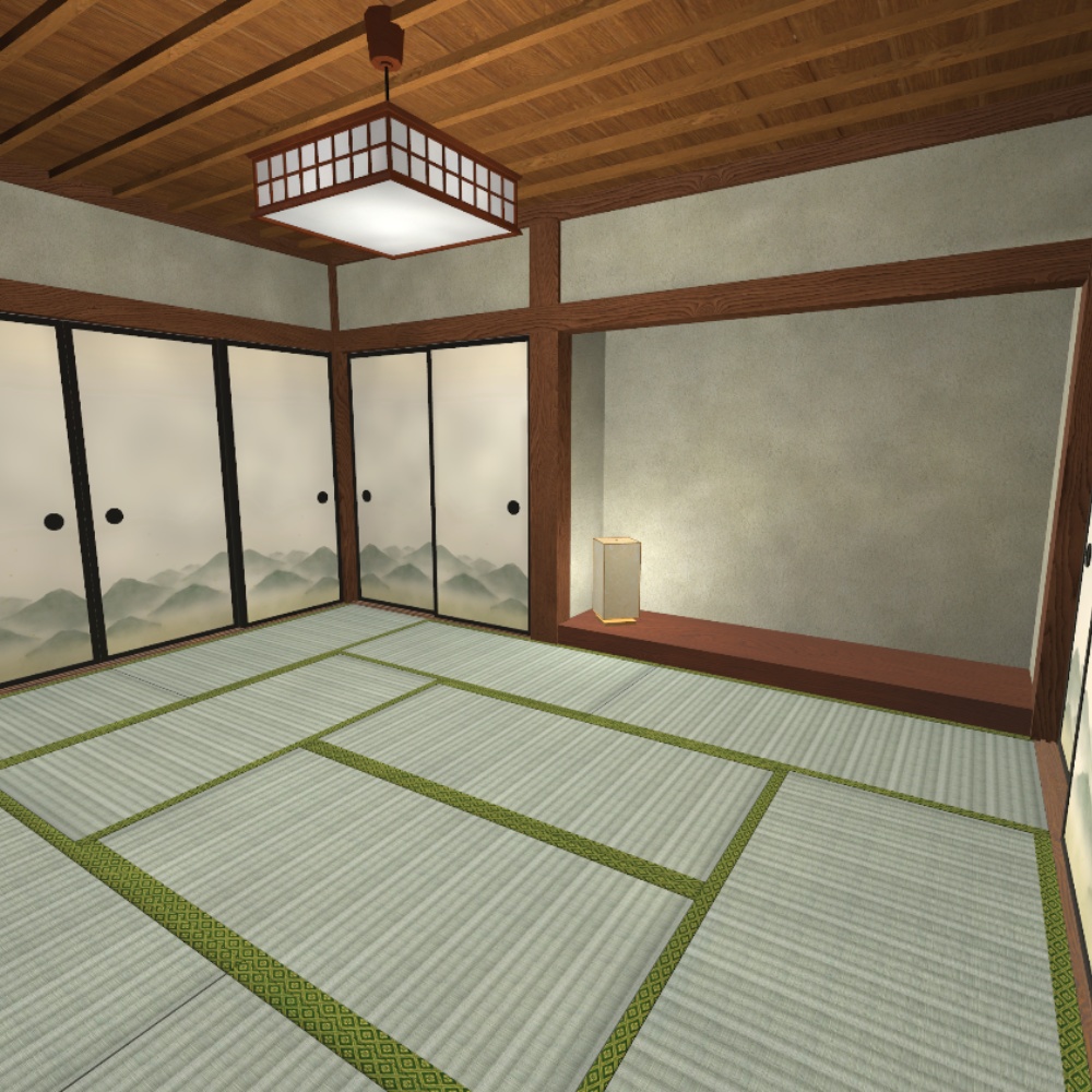 ✨️発売記念セール中✨️【VRChatワールド】静かな和室 / Quiet-Washitsu