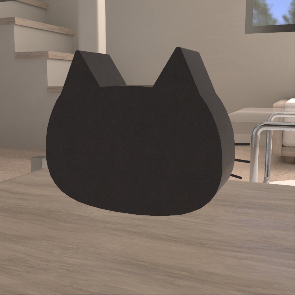 ✨️発売記念セール✨️【VRChat想定】猫型デジタル置き時計「CATEL」/ Cat-shaped clock