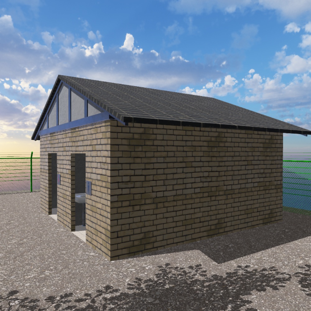 ✨️発売セール中✨️【3Dモデル】古い公衆トイレ / Old Public Toilet