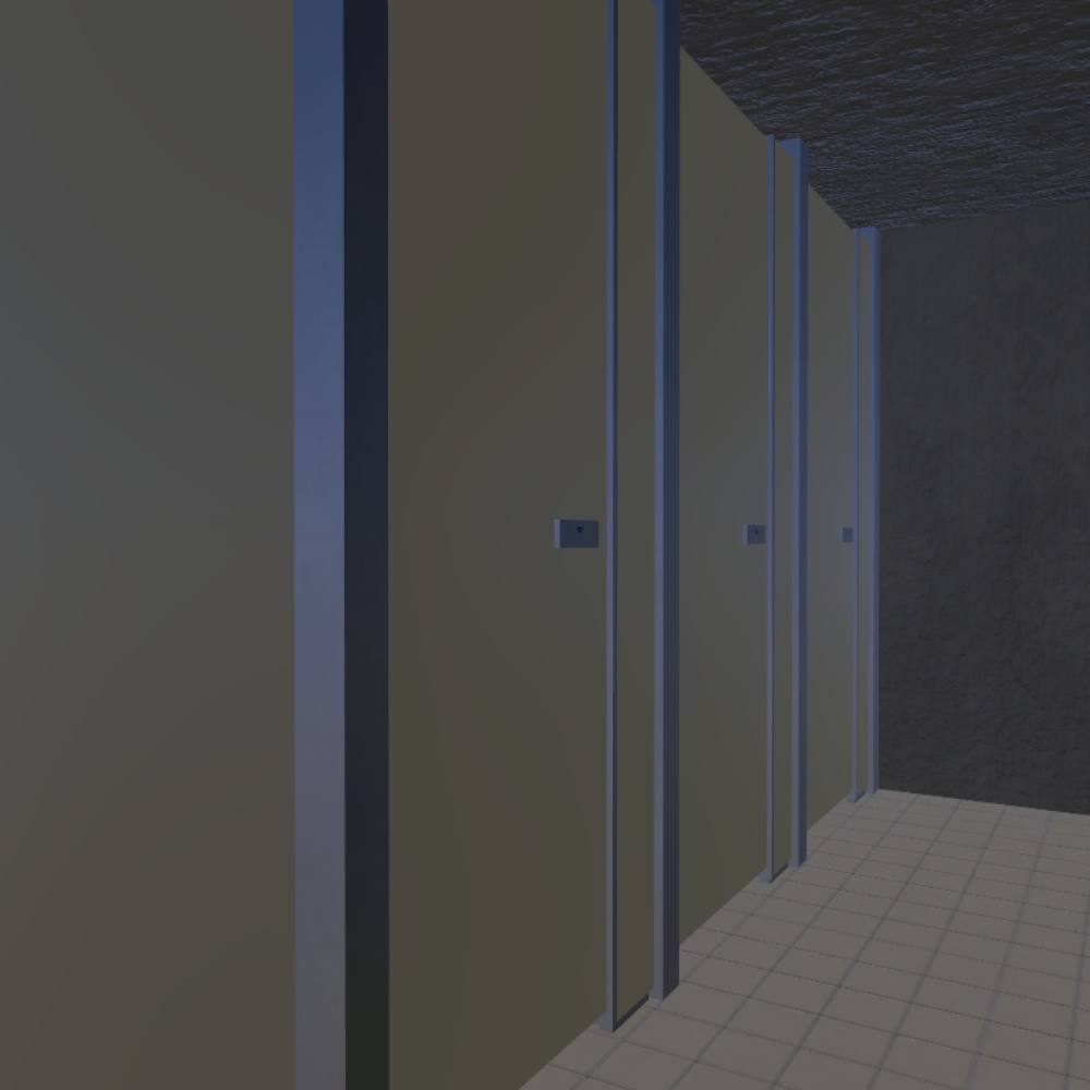 ✨️発売セール中✨️【3Dモデル】古い公衆トイレ / Old Public Toilet