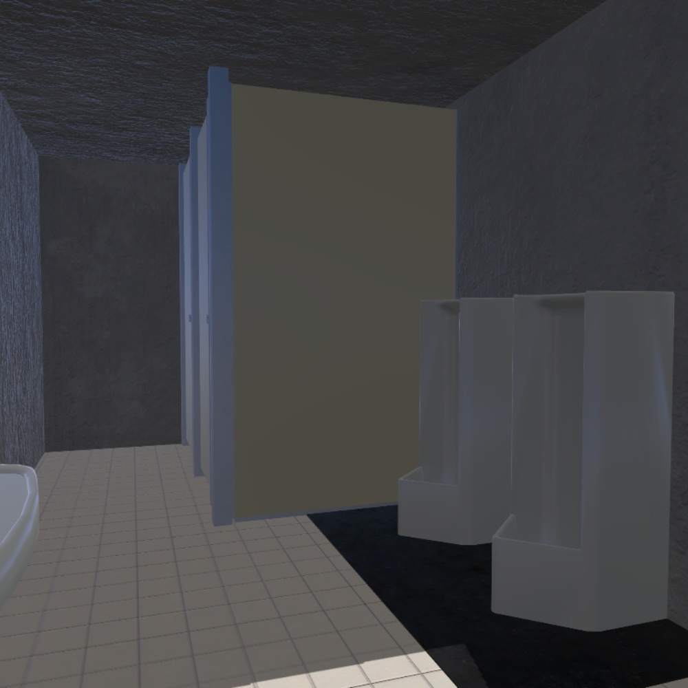 ✨️発売セール中✨️【3Dモデル】古い公衆トイレ / Old Public Toilet