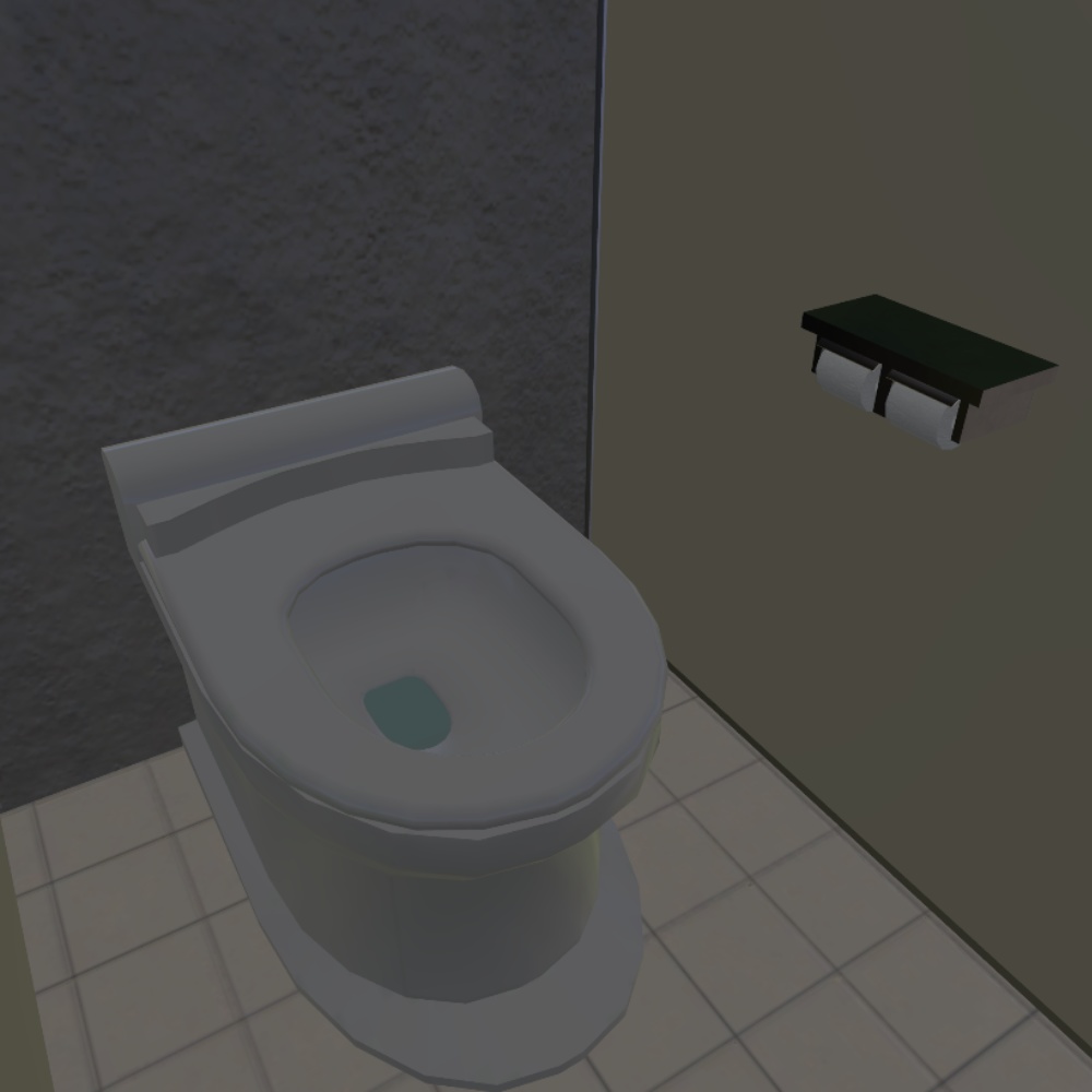 ✨️発売セール中✨️【3Dモデル】古い公衆トイレ / Old Public Toilet