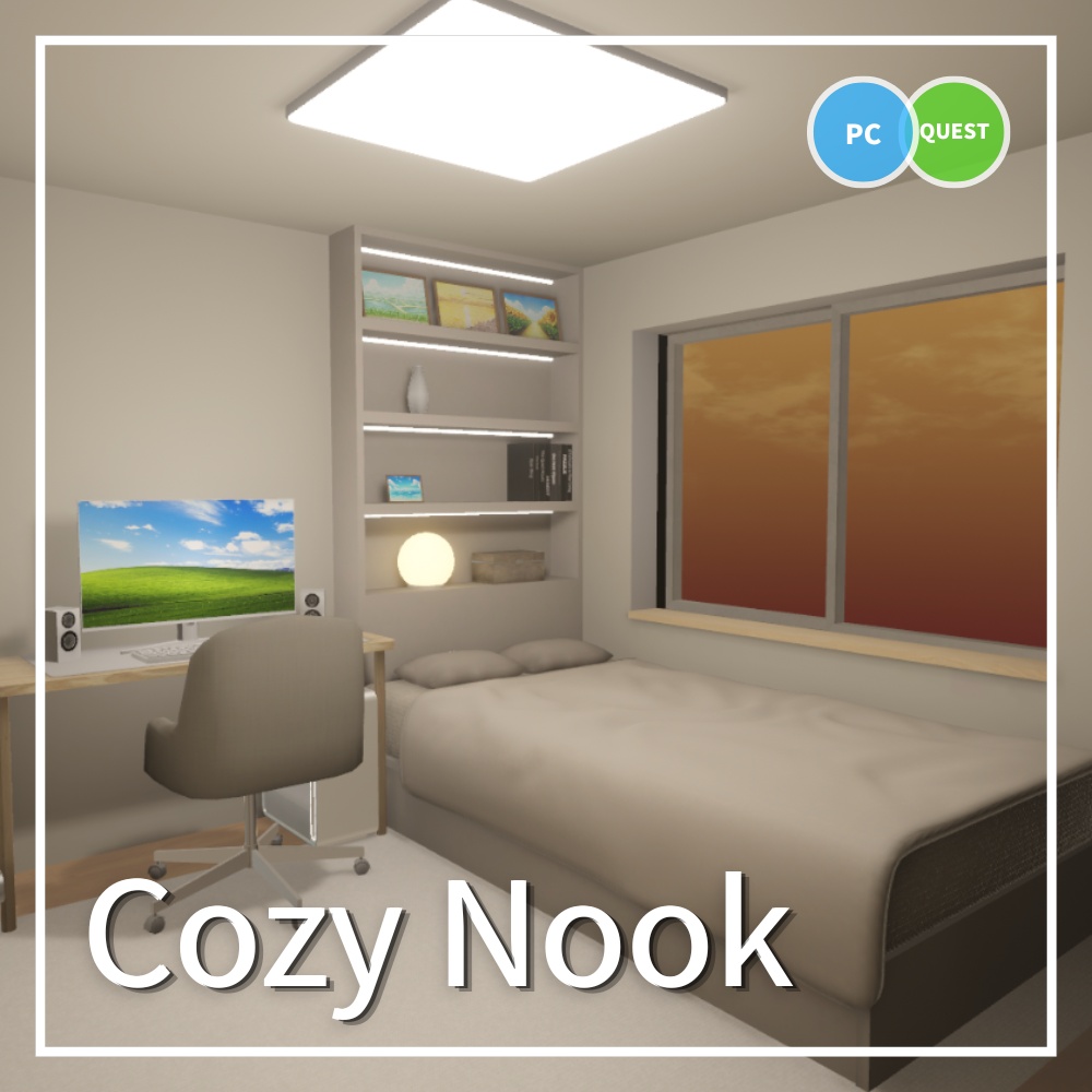 ✨️発売記念SALE✨️【VRChat販売ワールド】Cozy Nook