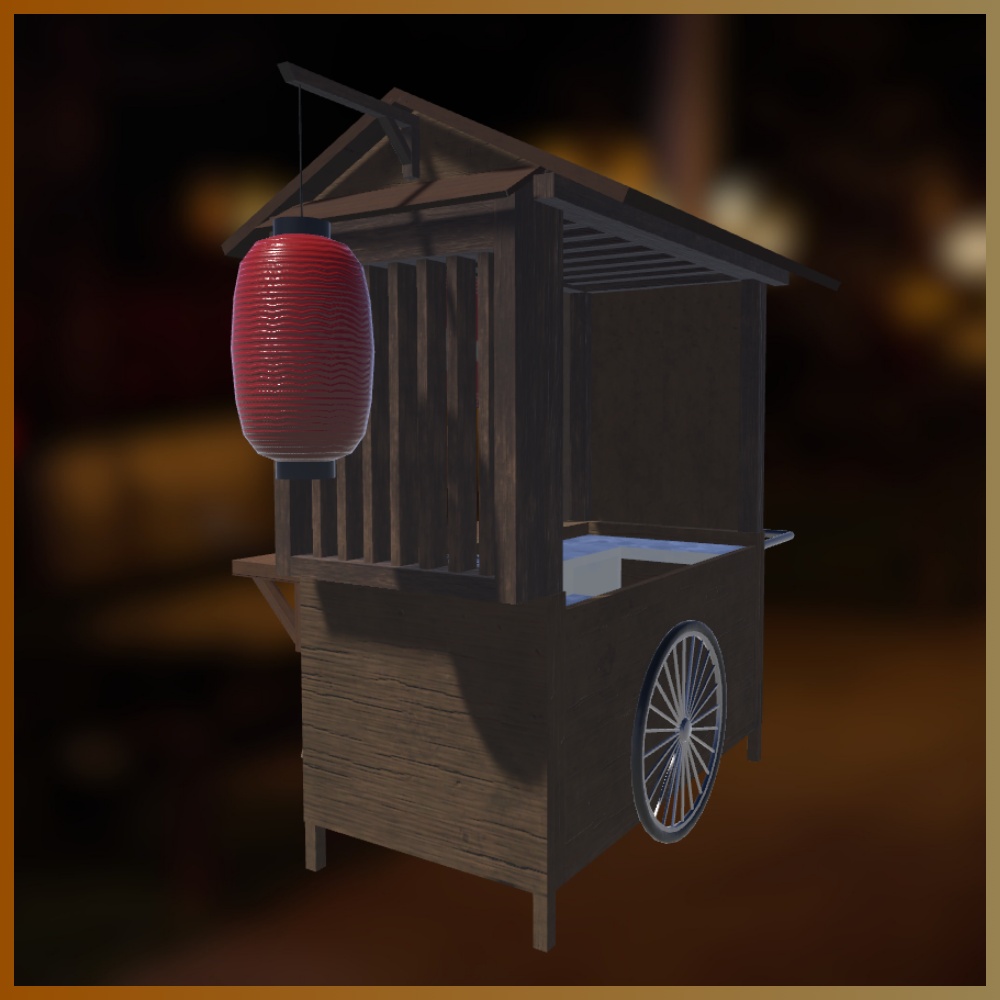 ラーメン屋台 / Ramen stall【3Dモデル】