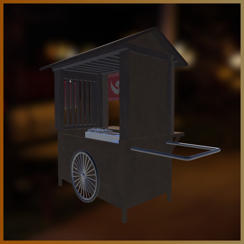 ラーメン屋台 / Ramen stall【3Dモデル】