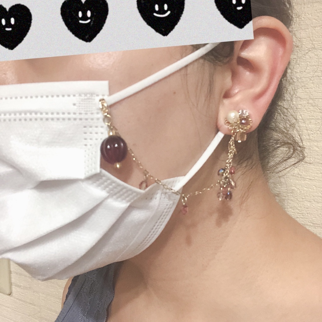 【オーダー可】首にかけないマスクチェーン