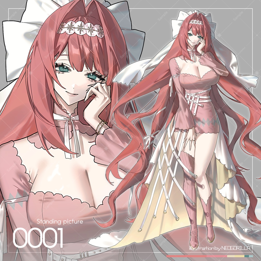 《無料版有❖表情差分10種》女性：立ち絵素材_0001《商用利用可》