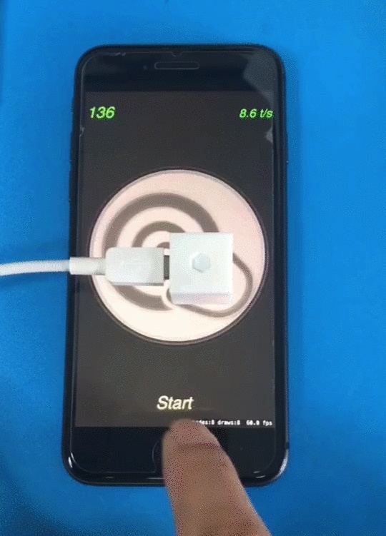 スマホ連打マシン(タップキューブ)