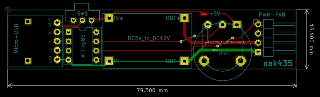 PCファンを利用してモバイル扇風機を作る