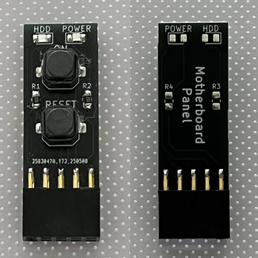 マザーボード フロント パネル スイッチ LED