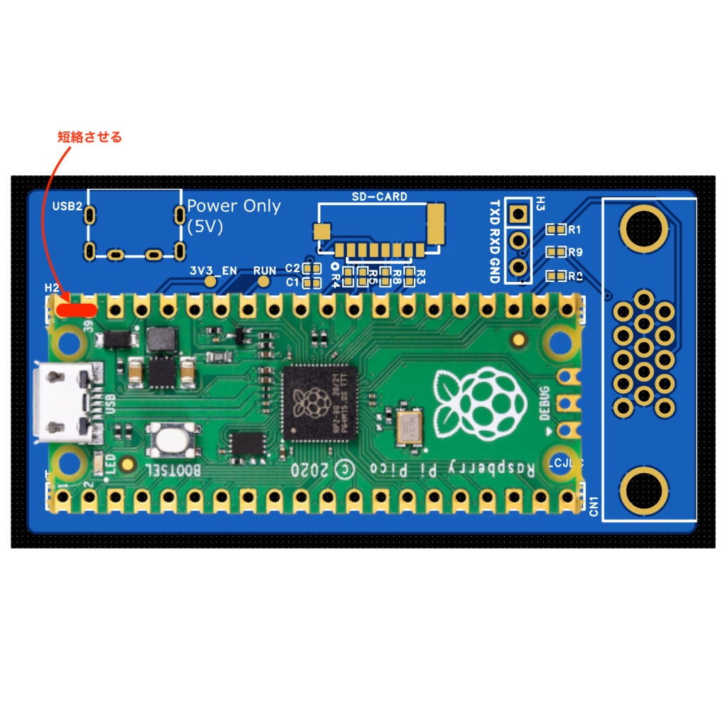 《残り僅か》pico-umac対応プリント基板