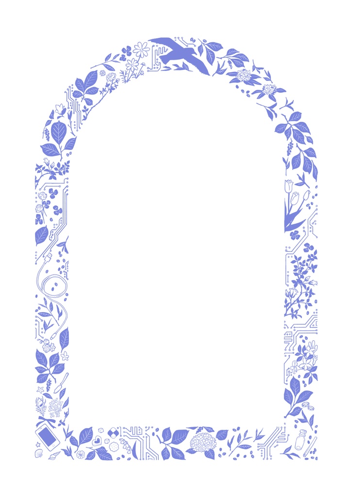 装画エコバッグ(紫)