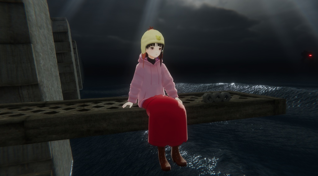 【アバター用帽子】serial experiments lain クマニットキャップ