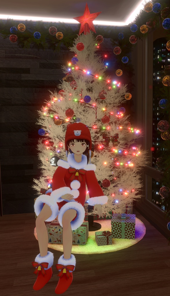 【アバター用帽子】serial experiments lain クマニットキャップ