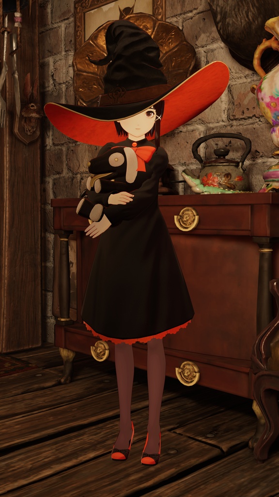 【無料DLあり】WitchHat 魔女帽子 7カラーバリエーション