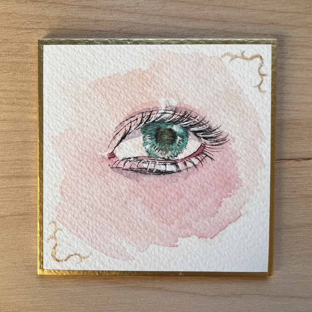 魅惑の瞳【アナログ色紙】