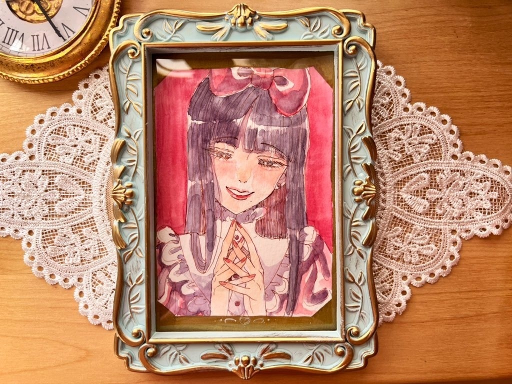 貴方が私にタイトルをつけてくれる？【額縁付き・アナログ原画】