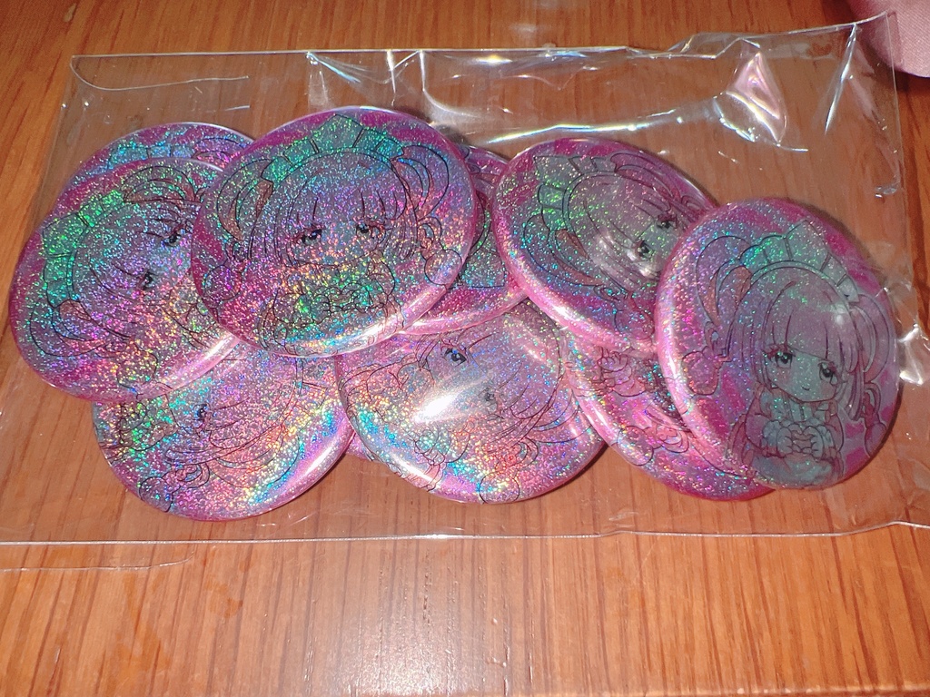 めろれたー オリジナルホログラム缶バッジ