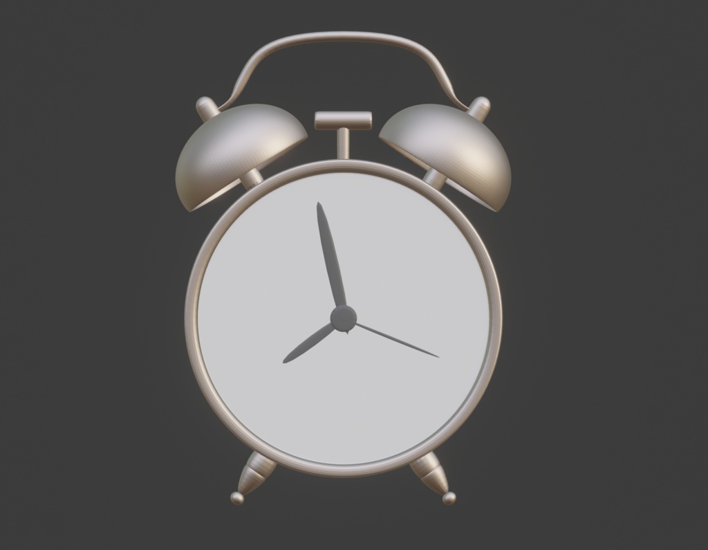 目覚まし時計(blender,fbxデータ)