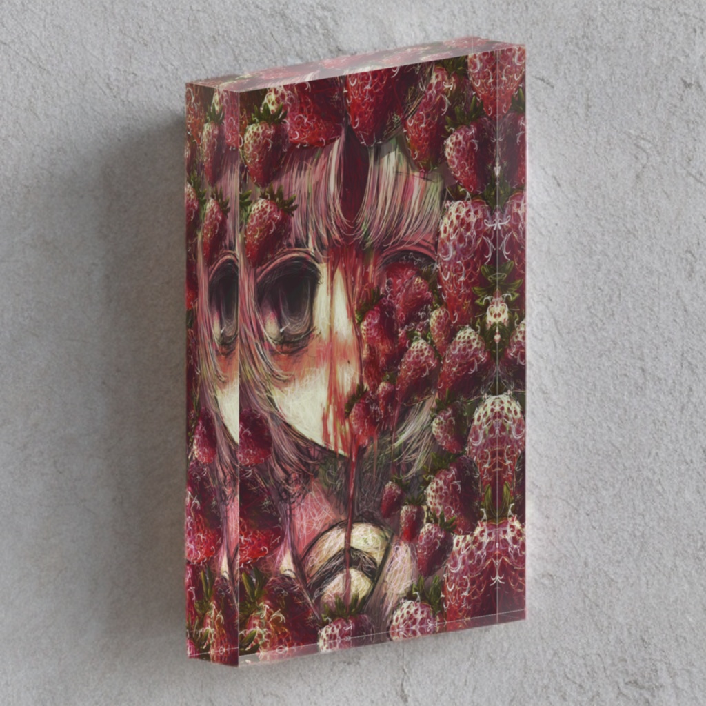 【佐藤腐敗】赤い胎動 アクリルブロック