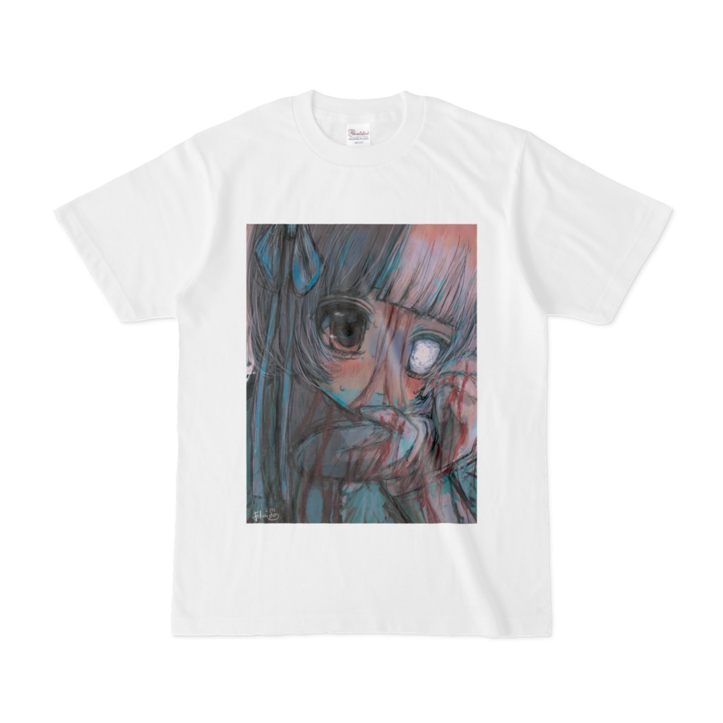 欠けた少女 Tシャツ