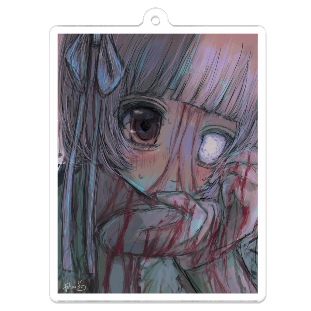 欠けた少女 アクリルキーホルダー