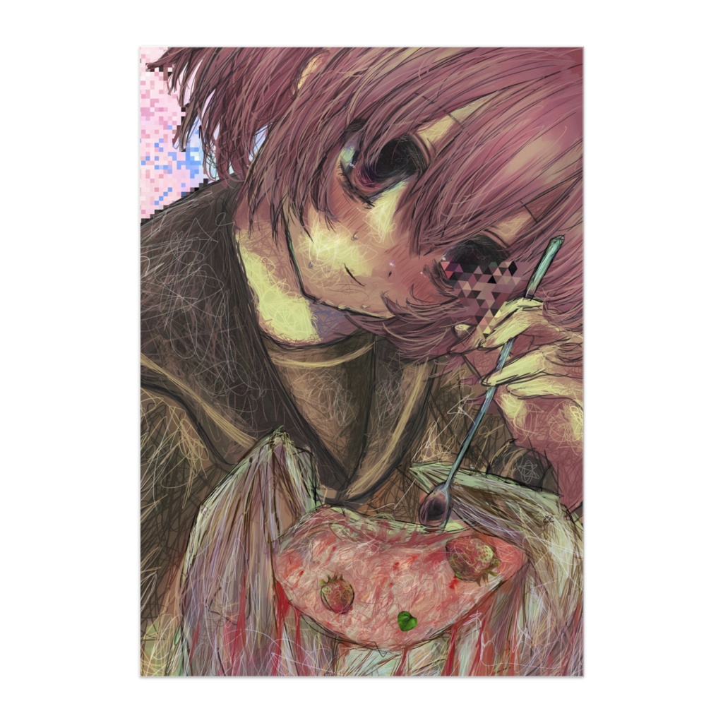 可食少女　アートパネル