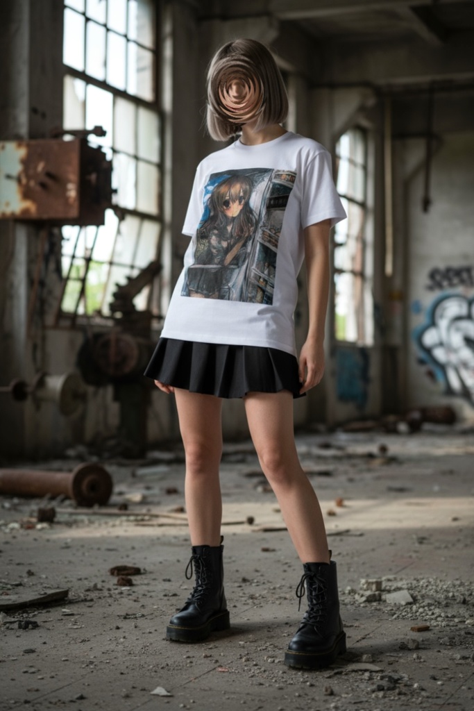 冷気少女 Tシャツ ホワイト