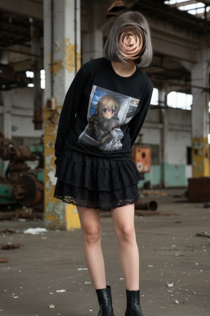 【佐藤腐敗】不安と冷気 ロングスリーブTシャツ