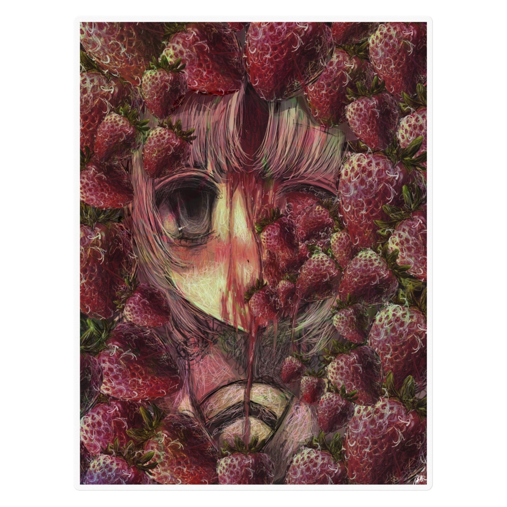 【佐藤腐敗】赤い胎動 ステッカー