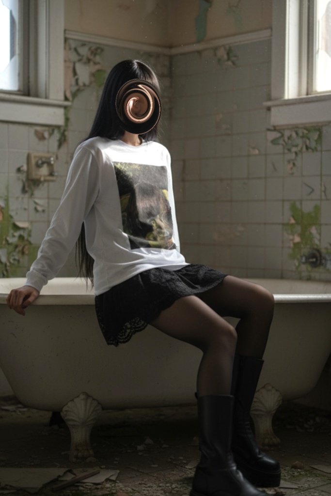 【佐藤腐敗】沈む羽音 ロングスリーブTシャツ