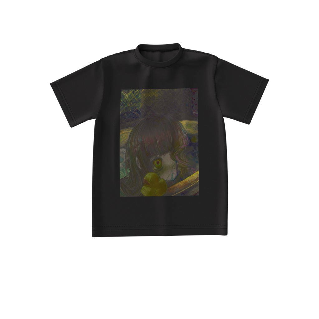 【佐藤腐敗】沈む羽音 Tシャツブラック