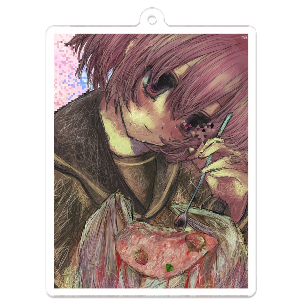 [佐藤腐敗]　少女解体図　アクリルキーホルダー