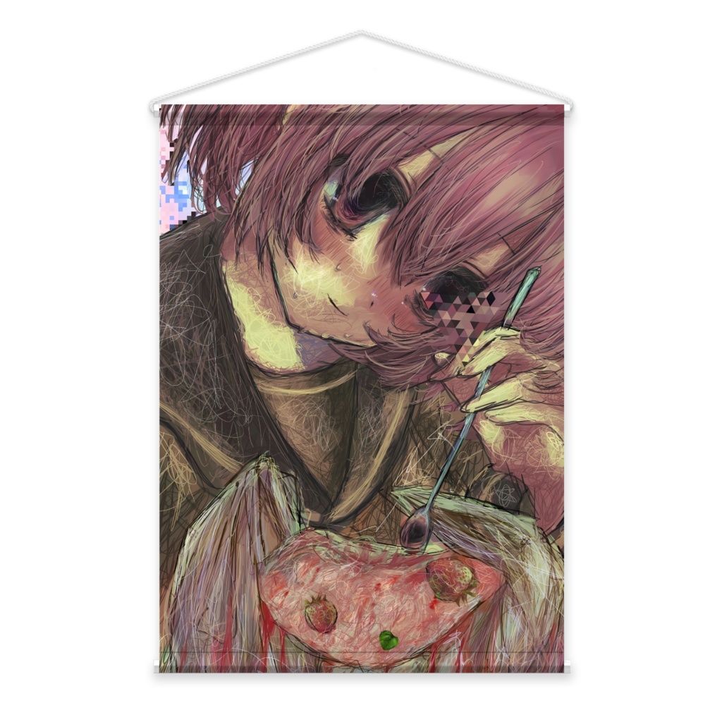 【佐藤腐敗】少女解体図 タペストリー