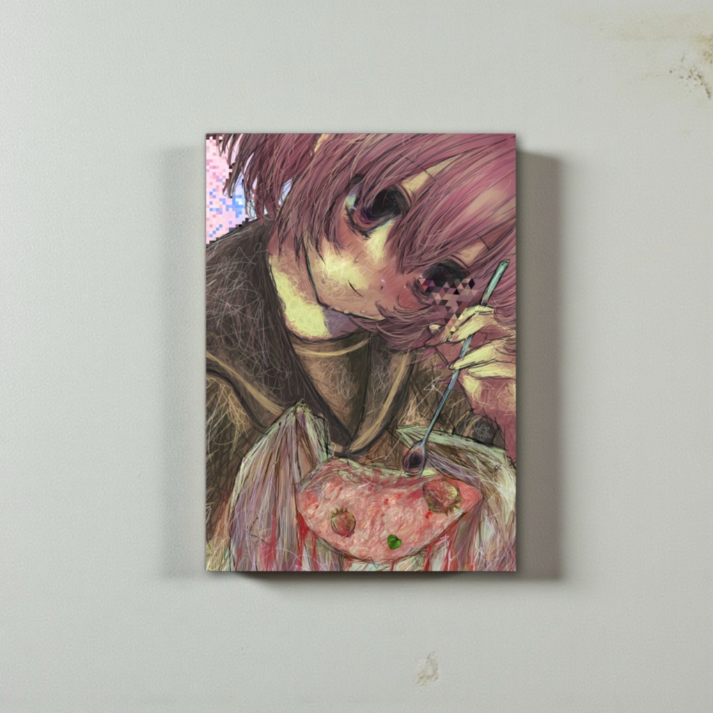 【佐藤腐敗】少女解体図　アートパネル