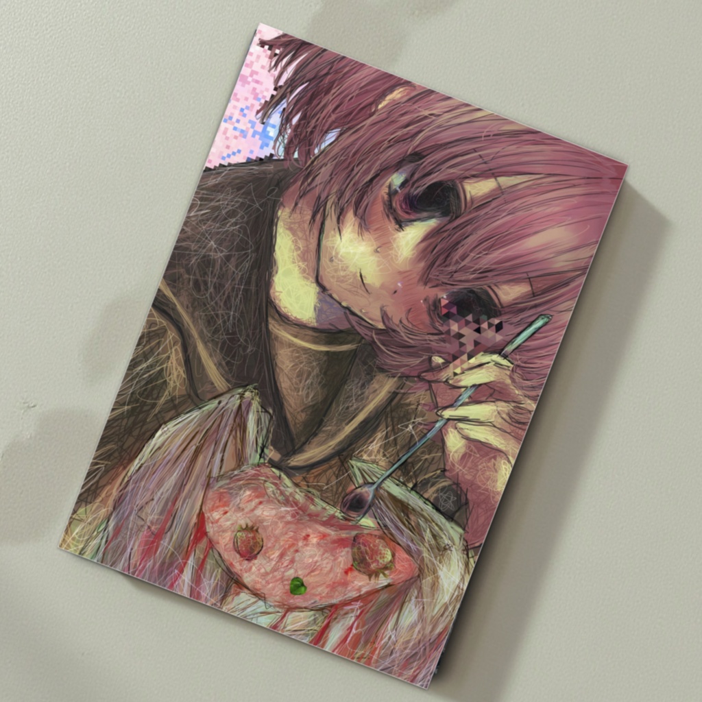 【佐藤腐敗手書き印刷文字】少女解体図　カード