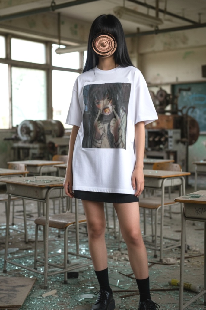 【佐藤腐敗】壊死する幸福 Tシャツ ホワイト