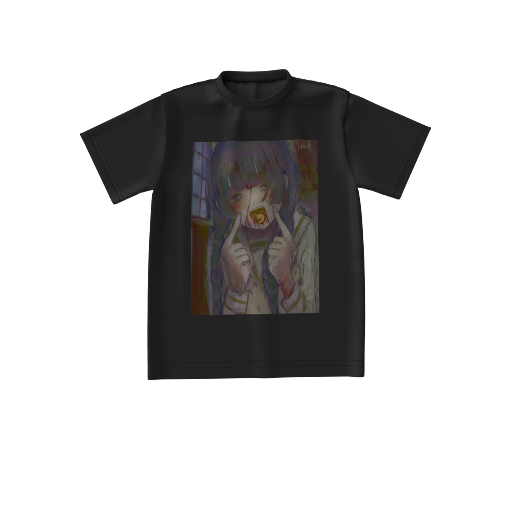 【佐藤腐敗】壊死する幸福 Tシャツ ブラック