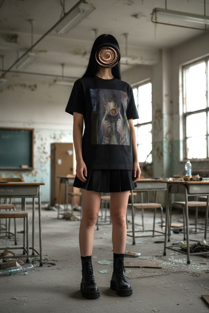 【佐藤腐敗】壊死する幸福 Tシャツ ブラック