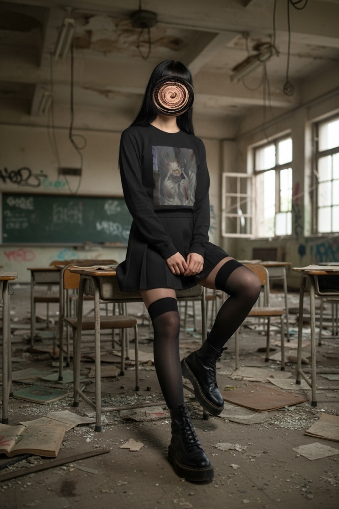 【佐藤腐敗】壊死する幸福 ロングスリーブTシャツ