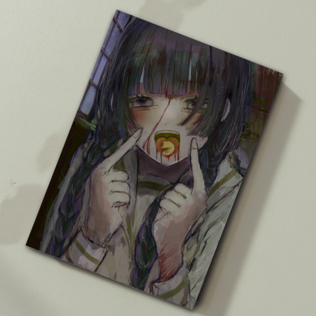 【佐藤腐敗手書き印刷文字】少女解体図　カード