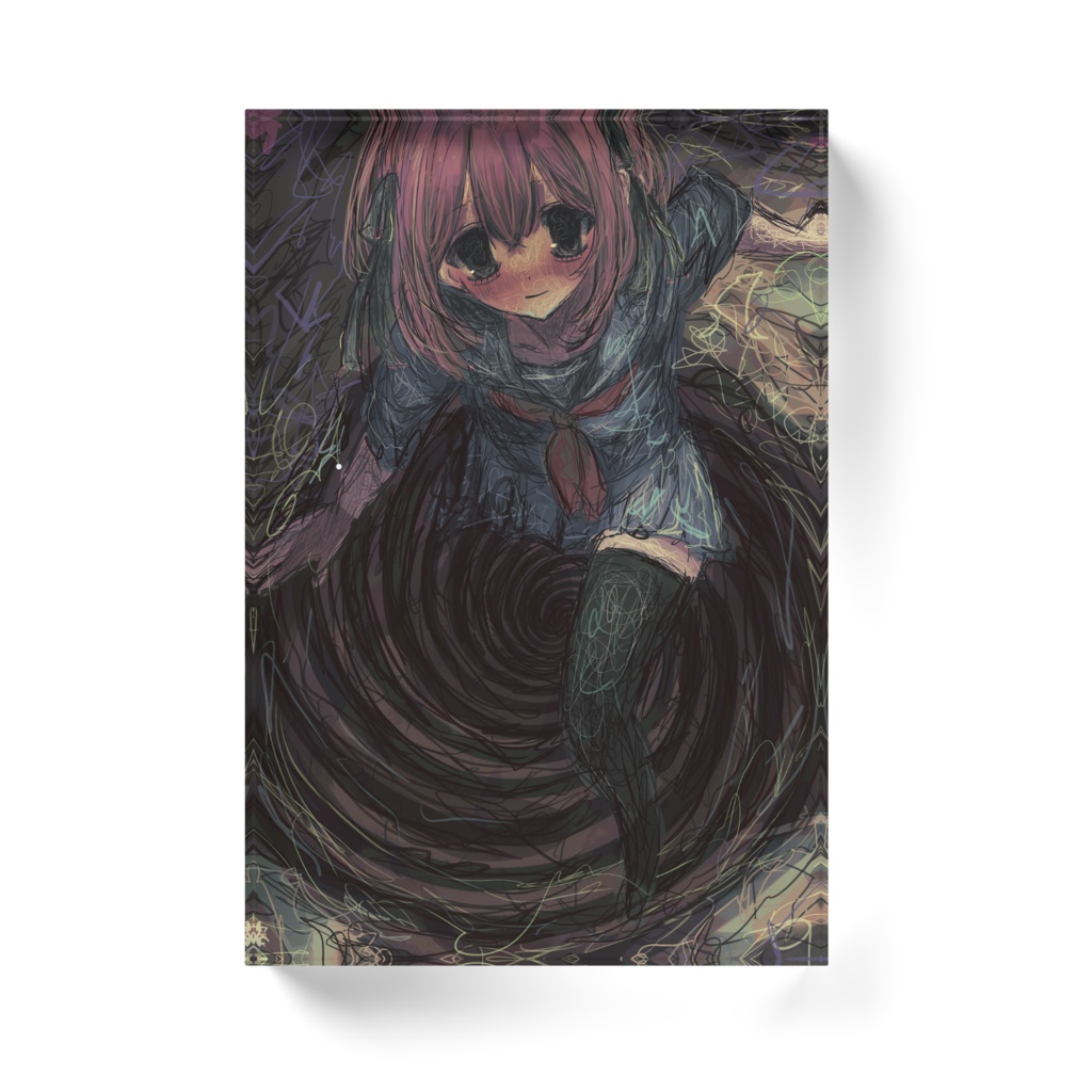 【佐藤腐敗】沈む少女の渦 アクリルブロック