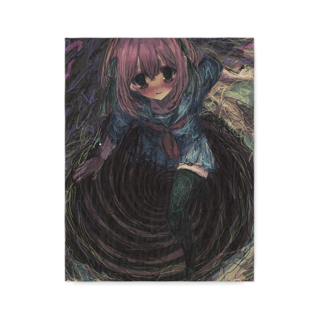 【佐藤腐敗】沈む少女の渦 F6キャンバス