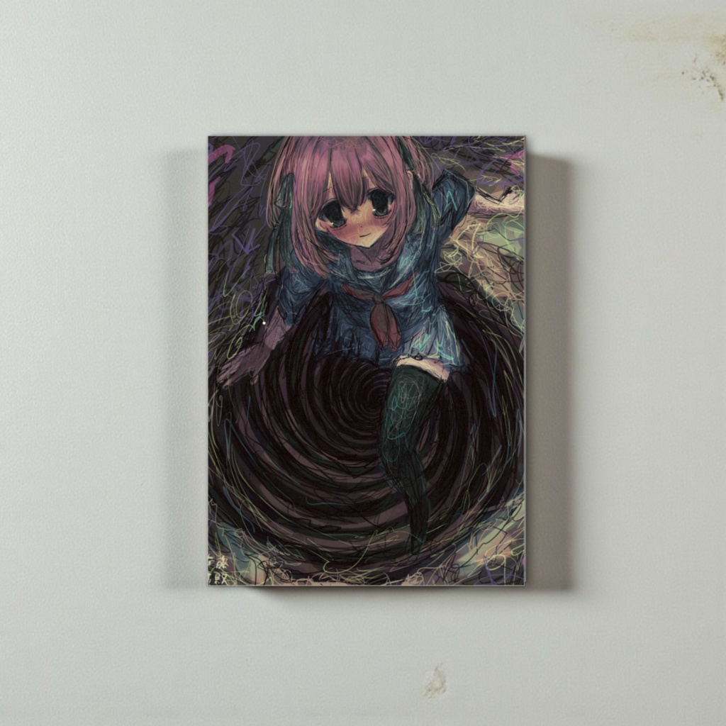 【佐藤腐敗】沈む少女の渦 アートパネル