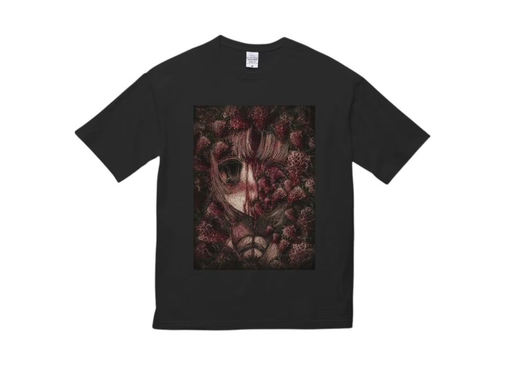 オーバーサイズTシャツ 『いちごの少女』