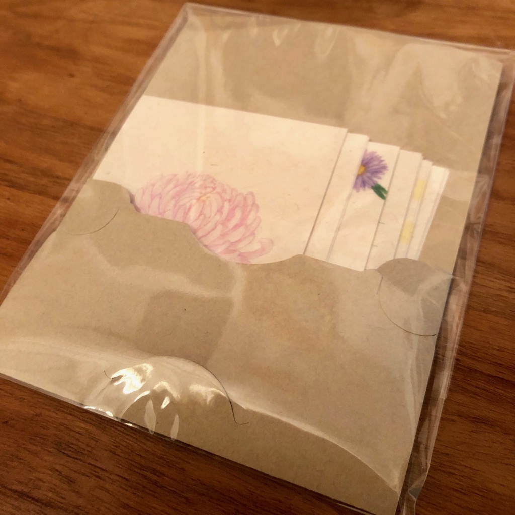 菊のメモセット[クラフト]
